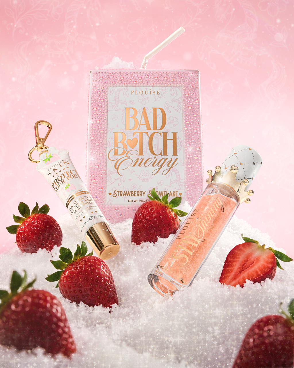 Crystal Bad Bitch Energy Christmas Lip Conditioner & Lip Oil Duo