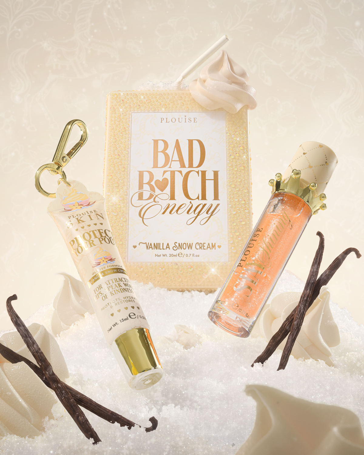 Crystal Bad Bitch Energy Christmas Lip Conditioner & Lip Oil Duo
