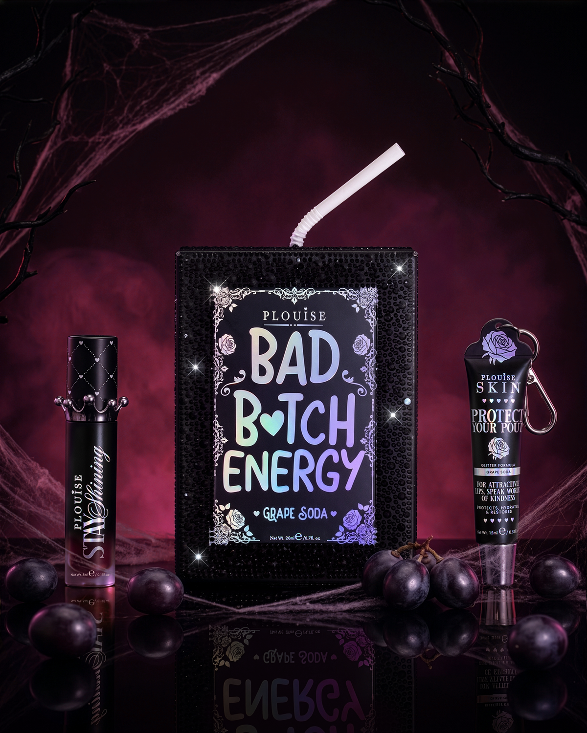 Halloween Crystal Bad Bitch Energy Lip Conditioner & Lip Oil Duo