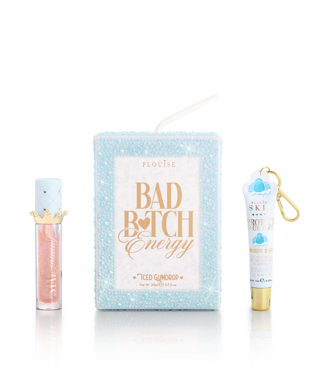 Crystal Bad Bitch Energy Christmas Lip Conditioner & Lip Oil Duo