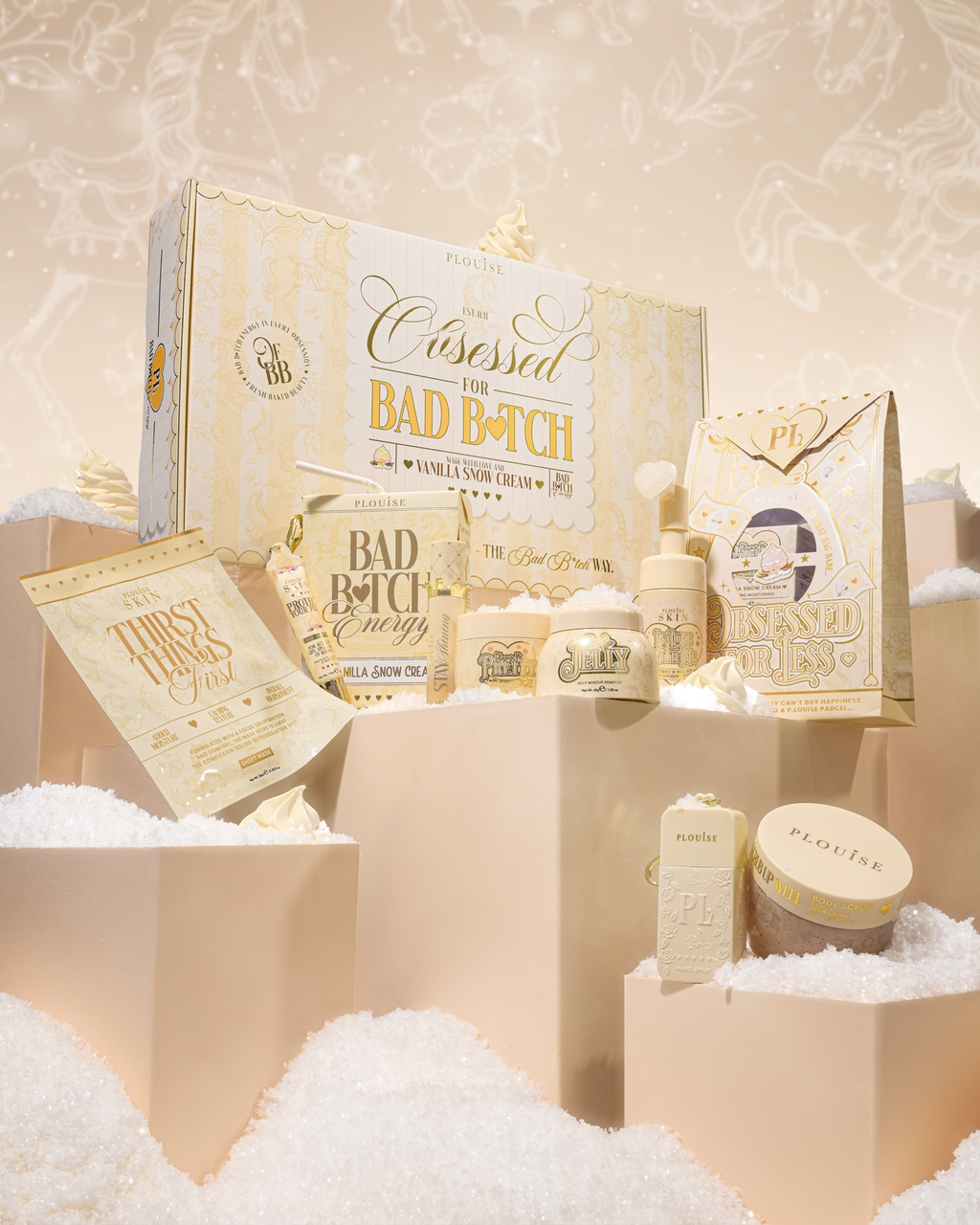 Obsessed For Bad Bitch Christmas Bundle - Vanilla Snow Cream - PRE ORDER