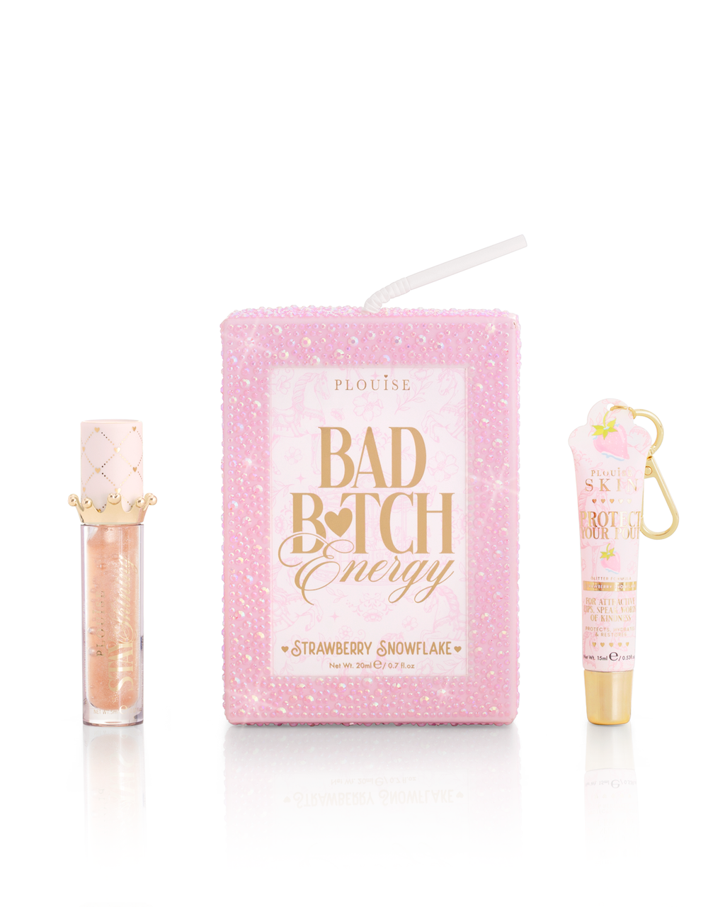 Crystal Bad Bitch Energy Christmas Lip Conditioner & Lip Oil Duo