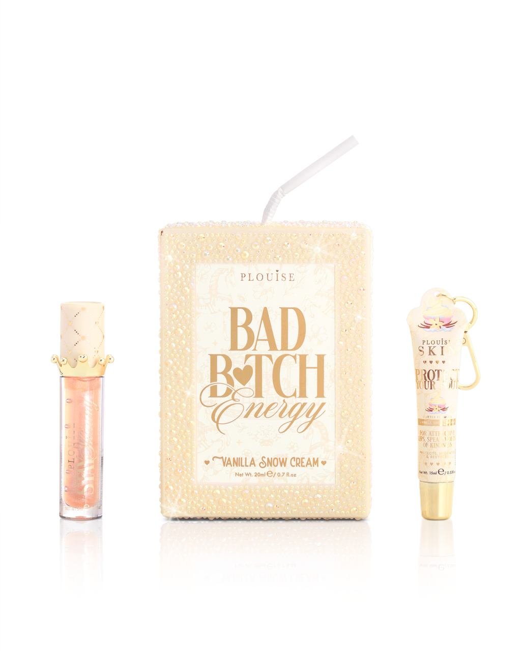 Crystal Bad Bitch Energy Christmas Lip Conditioner & Lip Oil Duo